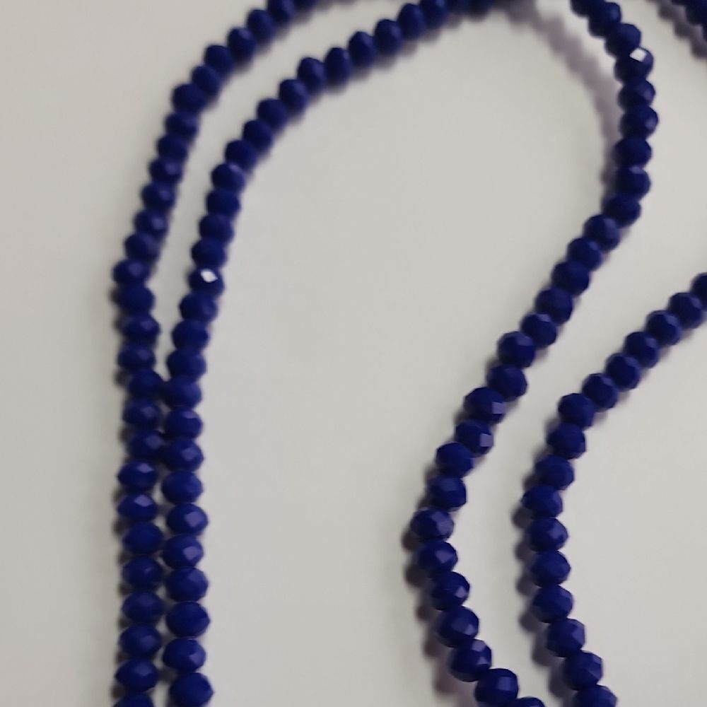Amrita Singh Blue Shirin Beaded Tassel Boho Pendant Necklace - Picture 4 of 4